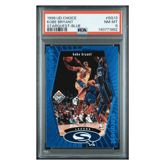 Kobe Bryant PSA 8 1998 Upper Deck Choice Starquest Blue Card #SQ13