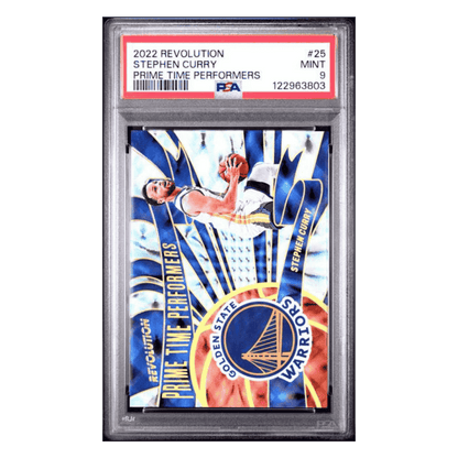 Steph Curry PSA 9 2022 Panini Revolution Prime Time Performers Card #25