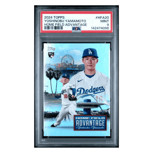 Yoshinobu Yamamoto PSA 9 2024 Topps Homefield Advantage Rookie RC Card #HFA20