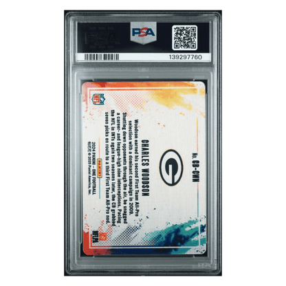 Charles Woodson PSA 8 2024 Panini One Color Blast Case Hit Card #CB-CWN