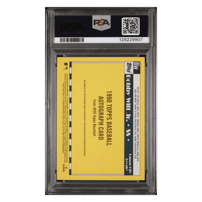 Bobby Witt Jr PSA 10 2025 Topps 1990 Topps Autograph Card #90AUBW