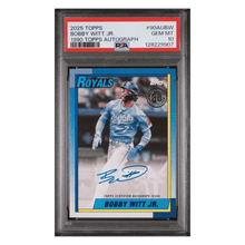 Bobby Witt Jr PSA 10 2025 Topps 1990 Topps Autograph Card #90AUBW