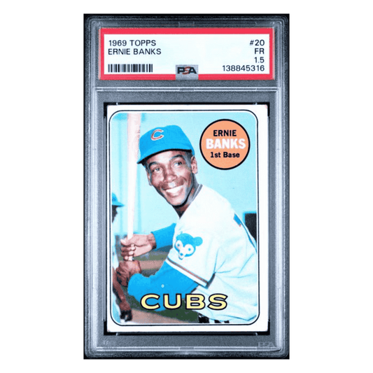 Ernie Banks PSA 1.5 1969 Topps Card #20