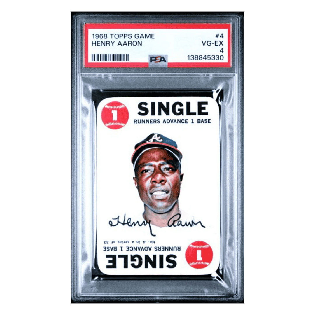 Henry Aaron PSA 4 1968 Topps Card #4