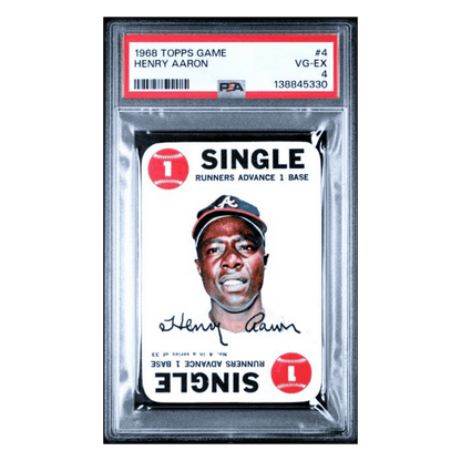 Henry Aaron PSA 4 1968 Topps Card #4