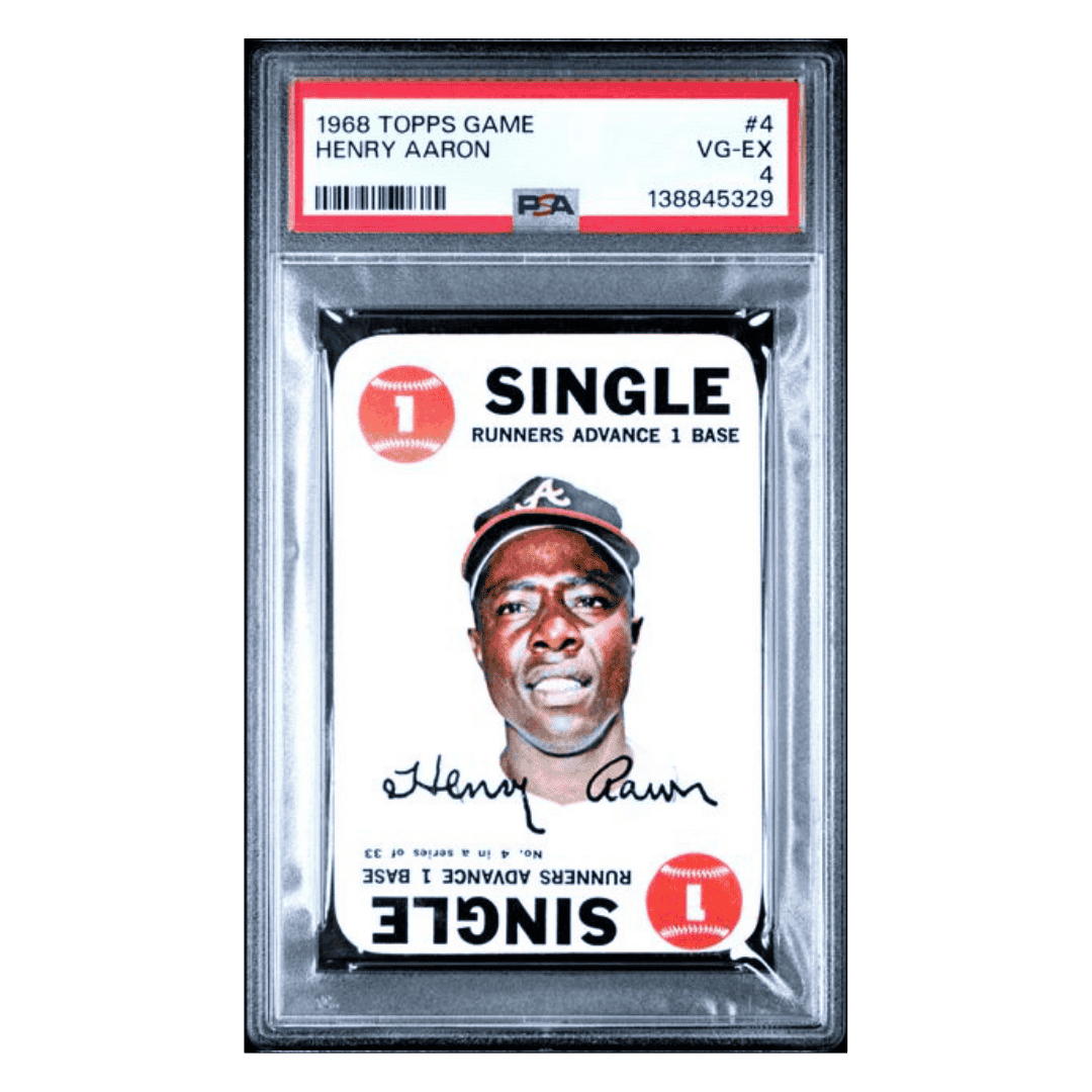 Henry Aaron PSA 4 1968 Topps Card #4