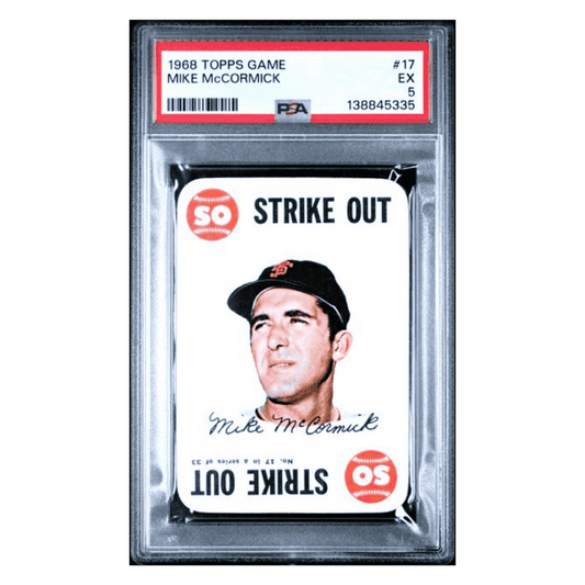 Mike McCormick PSA 5 1968 Topps Game Card #17