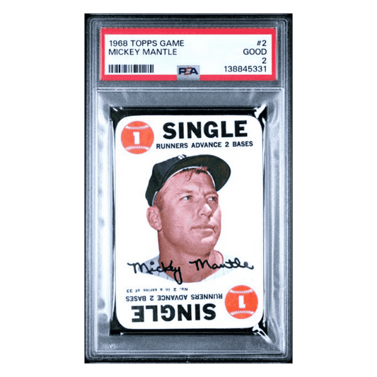 Mickey Mantle PSA 2 1968 Topps Game Card #2