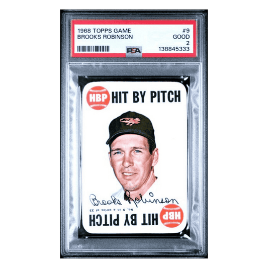 Brooks Robinson PSA 2 1968 Topps Game Card #9