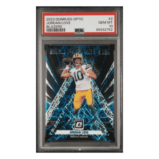 Jordan Love PSA 10 2023 Panini Donruss Optic Blazers Case Hit Card #2