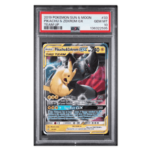Pikachu & Zekrom GX PSA 10 2019 Pokemon Sun & Moon Team Up Card #33