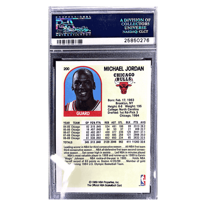 Michael Jordan PSA 9 1989 Hoops Card #200