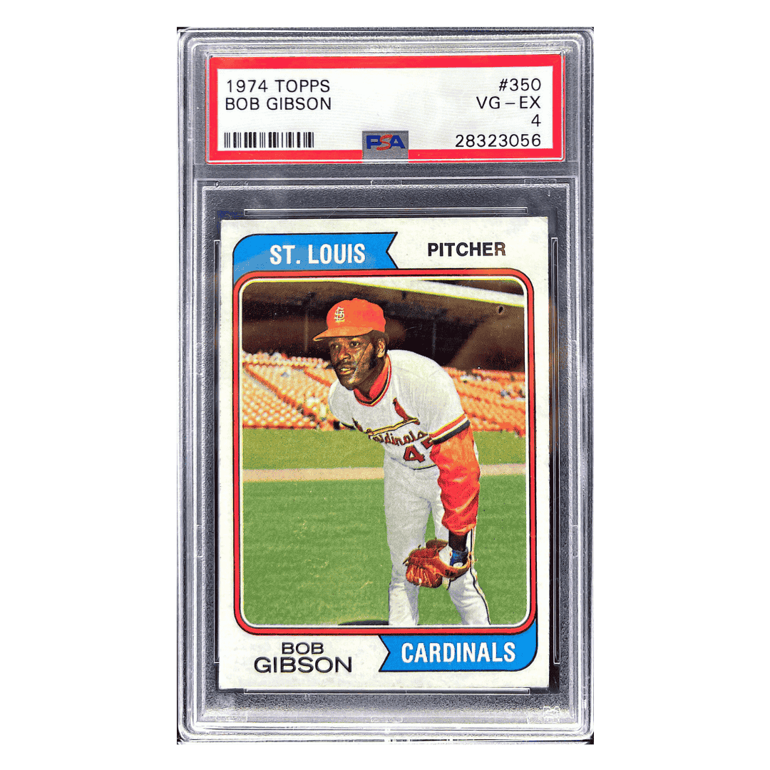 Bob Gibson PSA 4 1974 Topps Card #350