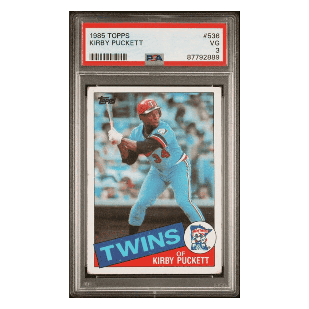 Kirby Puckett PSA 3 1985 Topps Card #536