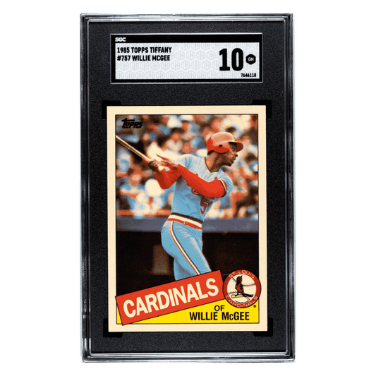 Willie McGee SGC 10 1985 Topps Tiffany POP 1 Card #757
