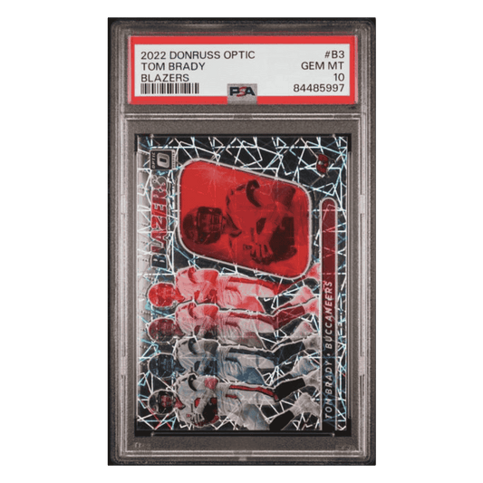 Tom Brady PSA 10 2020 Panini Donruss Optic Blazers Case Hit Card #B3