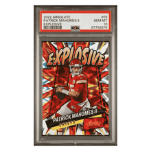 Patrick Mahomes PSA 10 2022 Panini Absolute Explosive Case Hit Card #E5