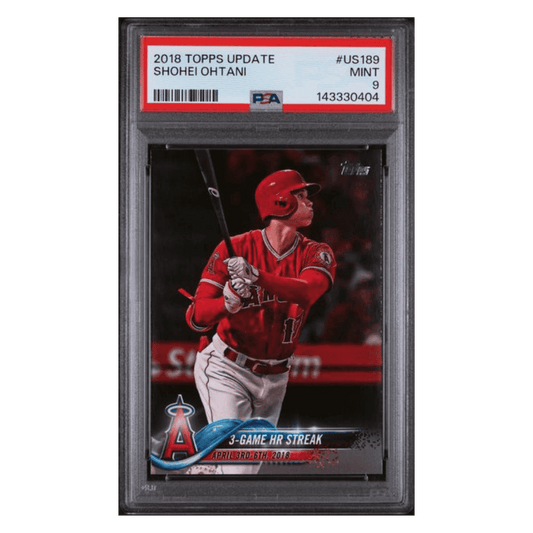 Shohei Ohtani PSA 9 2018 Topps Update Card #US189
