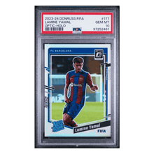 Lamine Yamal PSA 10 2023-24 Panini Donruss FIFA Optic Holo Rated Rookie Card #177