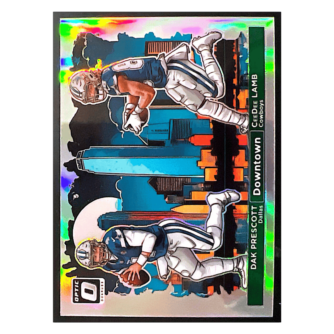 Dak Prescott & CeeDee Lamb 2024 Panini Donruss Optic Downtown Duos Card #1