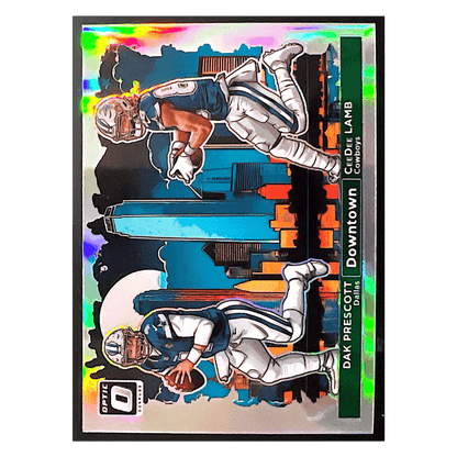 Dak Prescott & CeeDee Lamb 2024 Panini Donruss Optic Downtown Duos Card #1