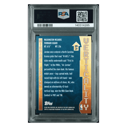 Michael Jordan PSA 9 2002 Topps Verticality Card #V8