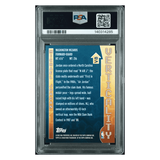 Michael Jordan PSA 9 2002 Topps Verticality Card #V8