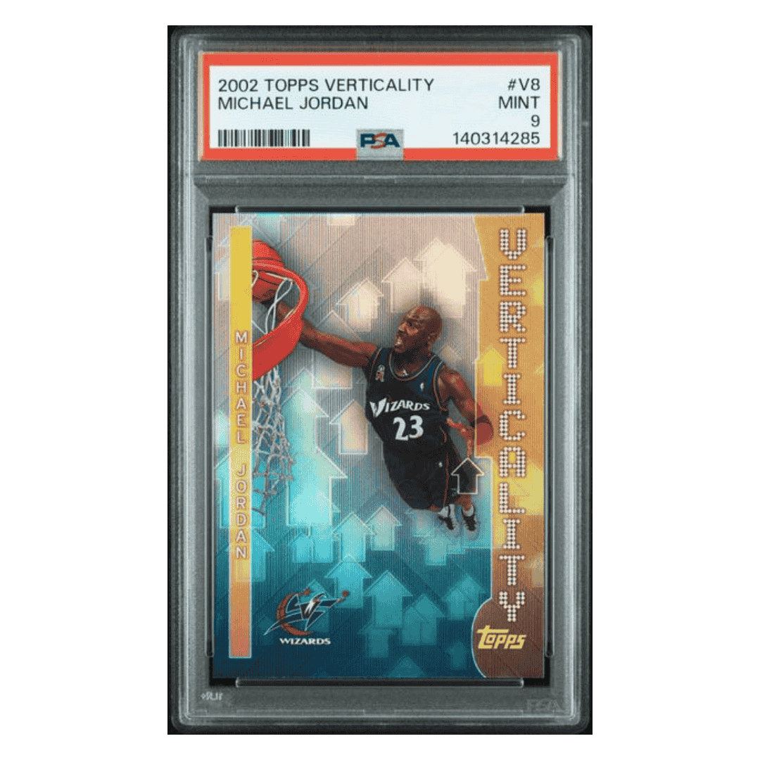 Michael Jordan PSA 9 2002 Topps Verticality Card #V8