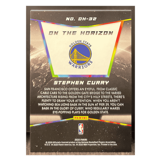 Steph Curry 2020 Panini On The Horizon Card #OH-32