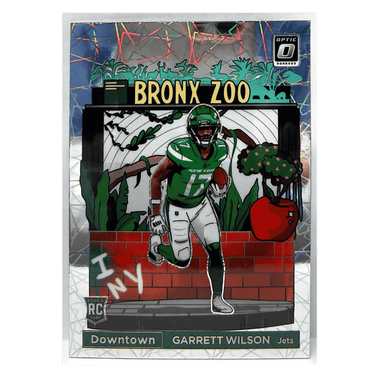 Garrett Wilson 2022 Panini Donruss Optic Downtown Rookie RC Card #DT-GW
