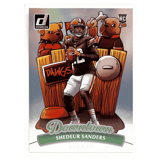 Shedeur Sanders 2025 Panini Donruss Downtown! Rookie RC Card #17