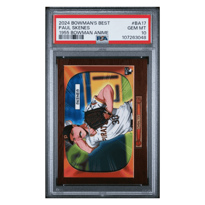 Paul Skenes PSA 10 2024 Topps Bowman's Best 1955 Bowman Anime Rookie RC Card #BA17