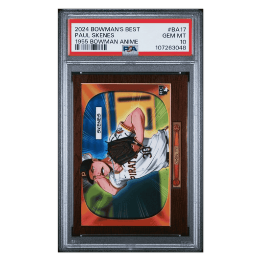 Paul Skenes PSA 10 2024 Topps Bowman's Best 1955 Bowman Anime Rookie RC Card #BA17