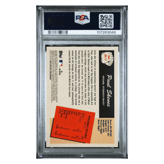 Paul Skenes PSA 10 2024 Topps Bowman's Best 1955 Bowman Anime Rookie RC Card #BA17