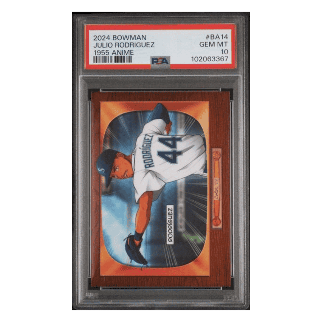 Julio Rodriguez PSA 10 2024 Topps Bowman 1955 Bowman Anime Card #BA14