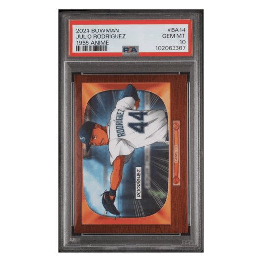 Julio Rodriguez PSA 10 2024 Topps Bowman 1955 Bowman Anime Card #BA14