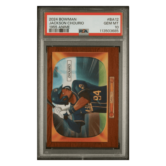 Jackson Chourio PSA 10 2024 Topps Bowman 1955 Bowman Anime Card #BA12