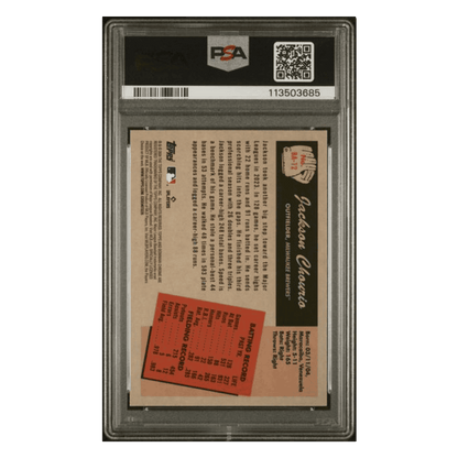 Jackson Chourio PSA 10 2024 Topps Bowman 1955 Bowman Anime Card #BA12