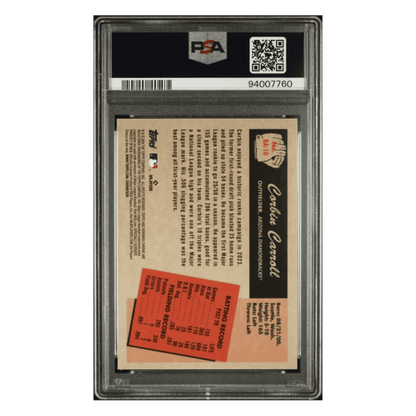 Corbin Carroll PSA 10 2024 Topps Bowman 1955 Bowman Anime Card #BA10