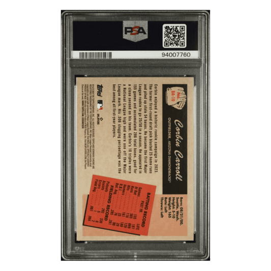 Corbin Carroll PSA 10 2024 Topps Bowman 1955 Bowman Anime Card #BA10