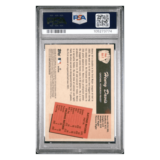 Henry Davis PSA 10 2024 Topps Bowman 1955 Bowman Anime Rookie RC Card #BA7