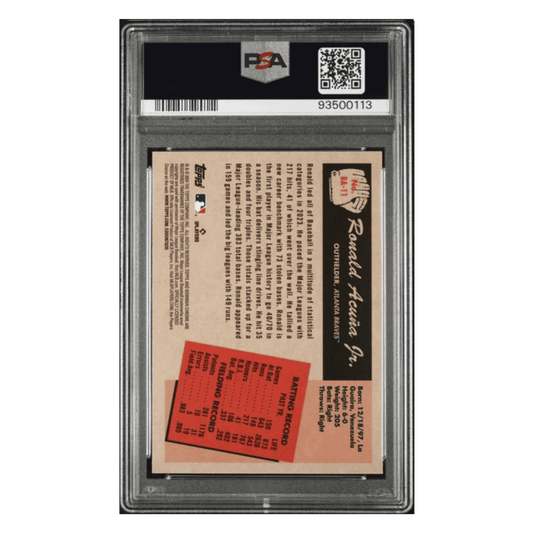 Ronald Acuna Jr PSA 10 2024 Topps Bowman 1955 Bowman Anime Card #BA11