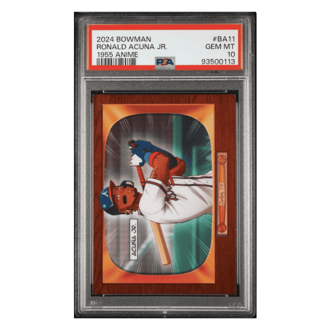 Ronald Acuna Jr PSA 10 2024 Topps Bowman 1955 Bowman Anime Card #BA11