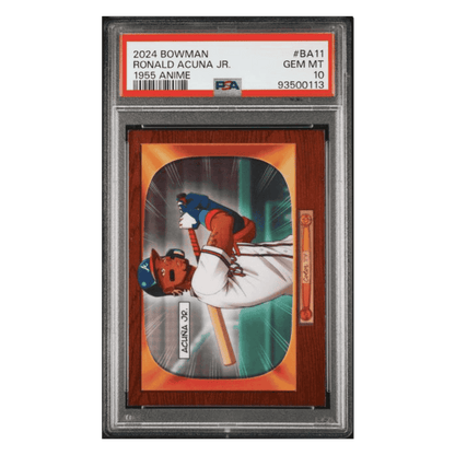 Ronald Acuna Jr PSA 10 2024 Topps Bowman 1955 Bowman Anime Card #BA11