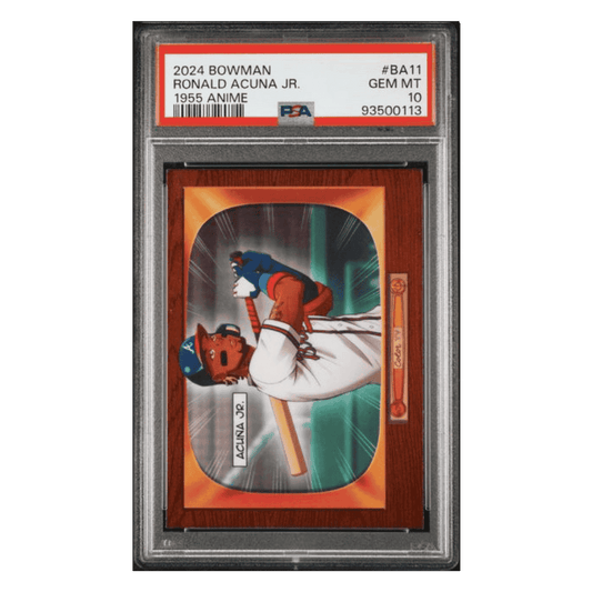 Ronald Acuna Jr PSA 10 2024 Topps Bowman 1955 Bowman Anime Card #BA11