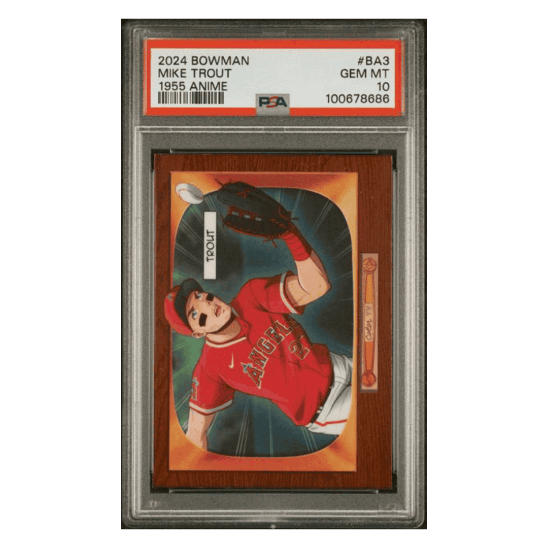 Mike Trout PSA 10 2024 Topps Bowman 1955 Bowman Anime Card #BA3