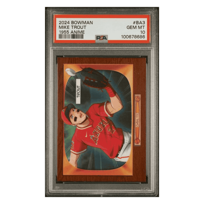Mike Trout PSA 10 2024 Topps Bowman 1955 Bowman Anime Card #BA3