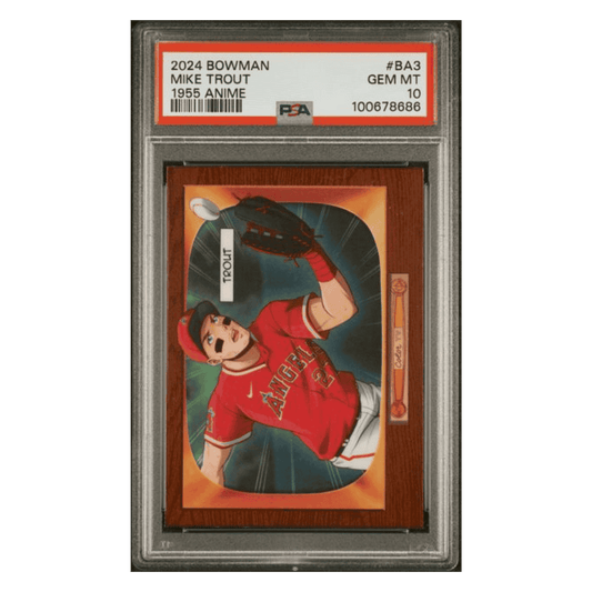 Mike Trout PSA 10 2024 Topps Bowman 1955 Bowman Anime Card #BA3