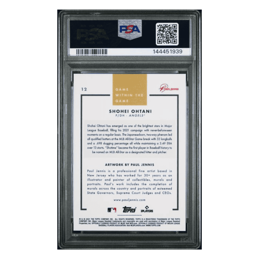 Shohei Ohtani PSA 10 2021 Topps Game Within The Game Card #12