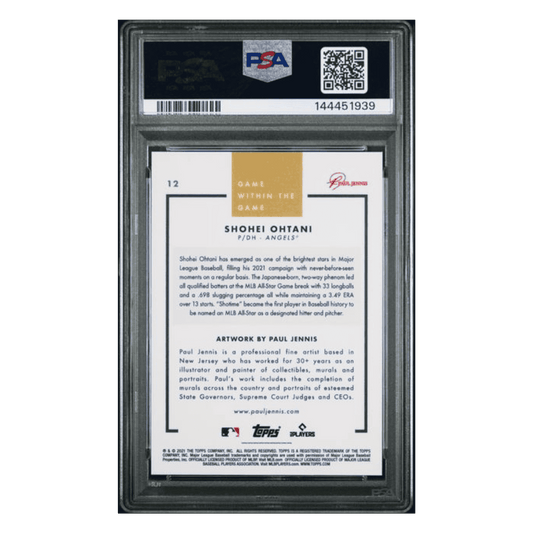 Shohei Ohtani PSA 10 2021 Topps Game Within The Game Card #12